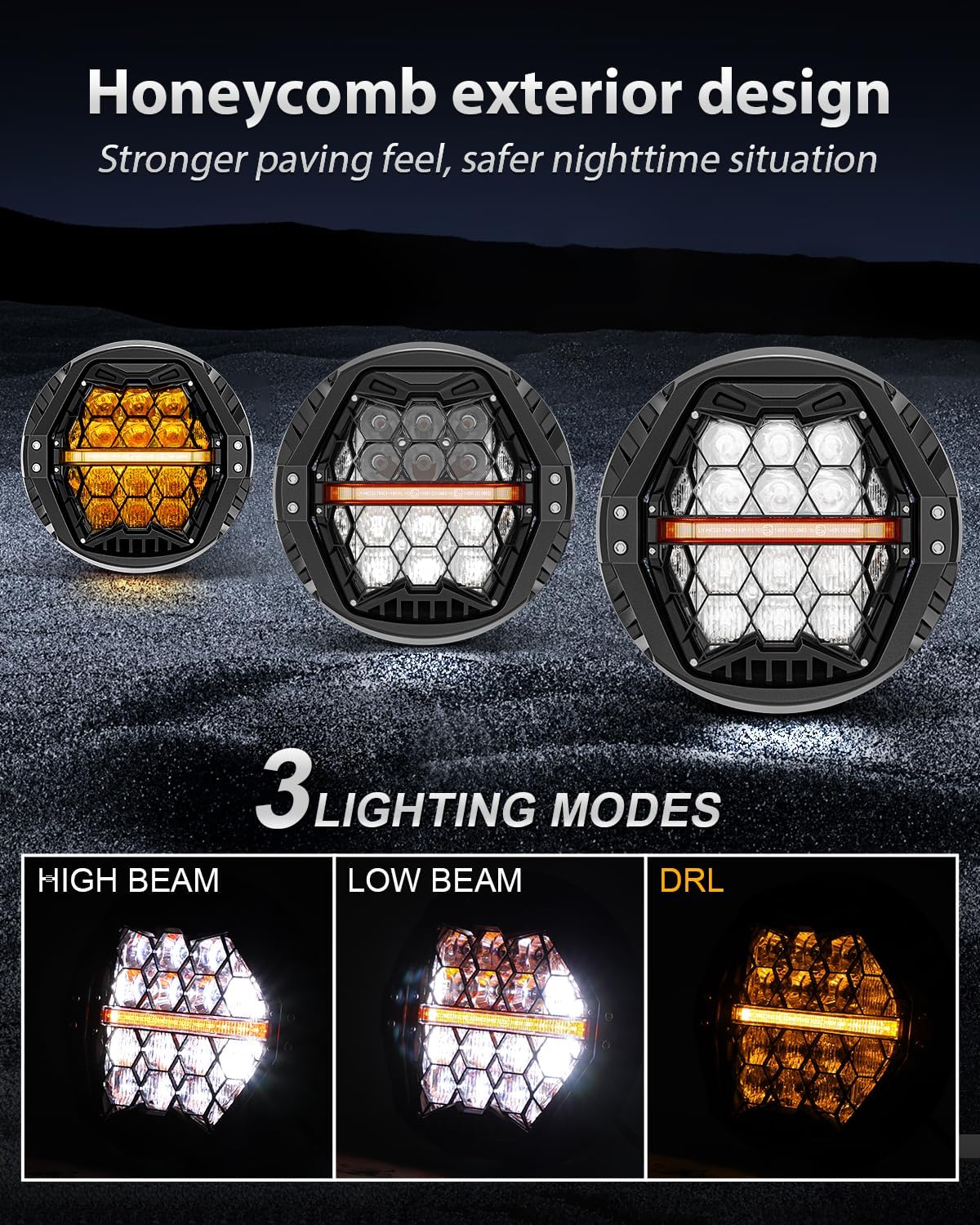 AUXBEAM 7inch LED Headlight